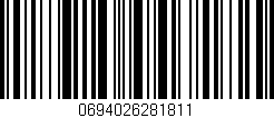 Código de barras (EAN, GTIN, SKU, ISBN): '0694026281811'