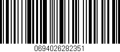 Código de barras (EAN, GTIN, SKU, ISBN): '0694026282351'