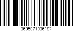 Código de barras (EAN, GTIN, SKU, ISBN): '0695071036197'
