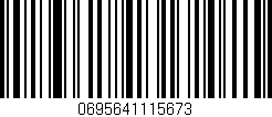 Código de barras (EAN, GTIN, SKU, ISBN): '0695641115673'