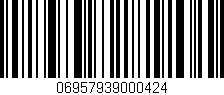 Código de barras (EAN, GTIN, SKU, ISBN): '06957939000424'