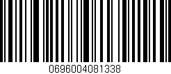 Código de barras (EAN, GTIN, SKU, ISBN): '0696004081338'