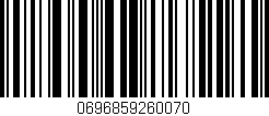 Código de barras (EAN, GTIN, SKU, ISBN): '0696859260070'