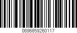 Código de barras (EAN, GTIN, SKU, ISBN): '0696859260117'