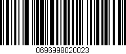 Código de barras (EAN, GTIN, SKU, ISBN): '0696998020023'