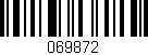 Código de barras (EAN, GTIN, SKU, ISBN): '069872'