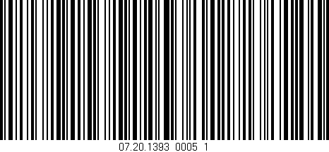 Código de barras (EAN, GTIN, SKU, ISBN): '07.20.1393_0005_1'