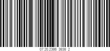 Código de barras (EAN, GTIN, SKU, ISBN): '07.20.2386_3838_2'
