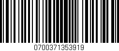 Código de barras (EAN, GTIN, SKU, ISBN): '0700371353919'