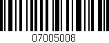 Código de barras (EAN, GTIN, SKU, ISBN): '07005008'