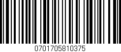 Código de barras (EAN, GTIN, SKU, ISBN): '0701705810375'