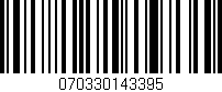 Código de barras (EAN, GTIN, SKU, ISBN): '070330143395'