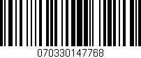 Código de barras (EAN, GTIN, SKU, ISBN): '070330147768'
