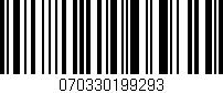 Código de barras (EAN, GTIN, SKU, ISBN): '070330199293'