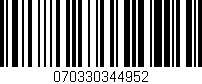 Código de barras (EAN, GTIN, SKU, ISBN): '070330344952'