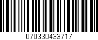 Código de barras (EAN, GTIN, SKU, ISBN): '070330433717'