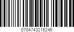 Código de barras (EAN, GTIN, SKU, ISBN): '0704743216246'
