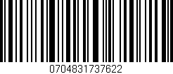Código de barras (EAN, GTIN, SKU, ISBN): '0704831737622'