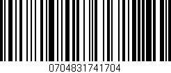 Código de barras (EAN, GTIN, SKU, ISBN): '0704831741704'