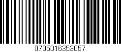Código de barras (EAN, GTIN, SKU, ISBN): '0705016353057'