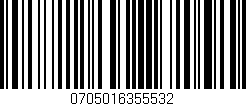 Código de barras (EAN, GTIN, SKU, ISBN): '0705016355532'