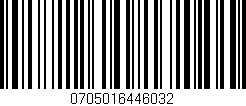 Código de barras (EAN, GTIN, SKU, ISBN): '0705016446032'