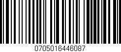 Código de barras (EAN, GTIN, SKU, ISBN): '0705016446087'