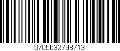 Código de barras (EAN, GTIN, SKU, ISBN): '0705632798713'