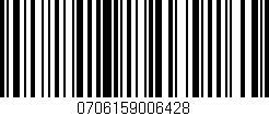Código de barras (EAN, GTIN, SKU, ISBN): '0706159006428'
