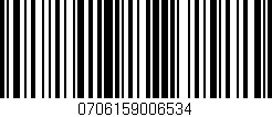 Código de barras (EAN, GTIN, SKU, ISBN): '0706159006534'
