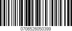 Código de barras (EAN, GTIN, SKU, ISBN): '0706526050399'