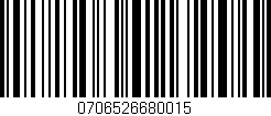 Código de barras (EAN, GTIN, SKU, ISBN): '0706526680015'