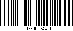 Código de barras (EAN, GTIN, SKU, ISBN): '0706680074491'