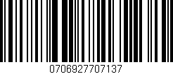 Código de barras (EAN, GTIN, SKU, ISBN): '0706927707137'