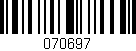 Código de barras (EAN, GTIN, SKU, ISBN): '070697'