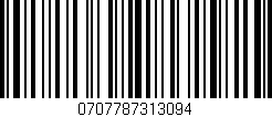 Código de barras (EAN, GTIN, SKU, ISBN): '0707787313094'