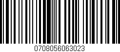 Código de barras (EAN, GTIN, SKU, ISBN): '0708056063023'