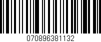 Código de barras (EAN, GTIN, SKU, ISBN): '070896381132'