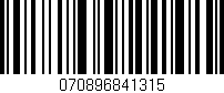 Código de barras (EAN, GTIN, SKU, ISBN): '070896841315'