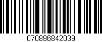 Código de barras (EAN, GTIN, SKU, ISBN): '070896842039'