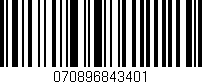 Código de barras (EAN, GTIN, SKU, ISBN): '070896843401'