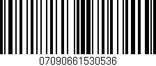 Código de barras (EAN, GTIN, SKU, ISBN): '07090661530536'