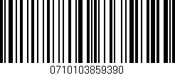 Código de barras (EAN, GTIN, SKU, ISBN): '0710103859390'