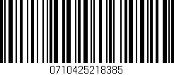 Código de barras (EAN, GTIN, SKU, ISBN): '0710425218385'