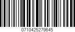 Código de barras (EAN, GTIN, SKU, ISBN): '0710425279645'