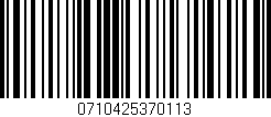 Código de barras (EAN, GTIN, SKU, ISBN): '0710425370113'