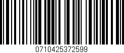 Código de barras (EAN, GTIN, SKU, ISBN): '0710425372599'
