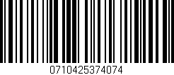 Código de barras (EAN, GTIN, SKU, ISBN): '0710425374074'