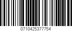 Código de barras (EAN, GTIN, SKU, ISBN): '0710425377754'