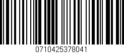 Código de barras (EAN, GTIN, SKU, ISBN): '0710425378041'